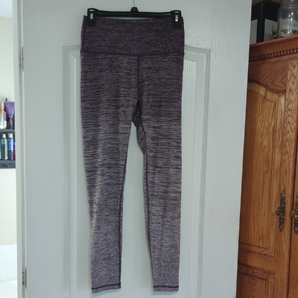 Purple Heathered Leggings
